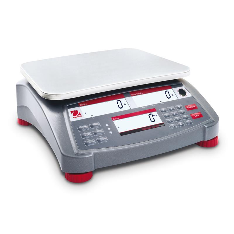 Counting scale 3kg/1g, Ohaus Ranger 4000, Industrial weighing. Verified M.