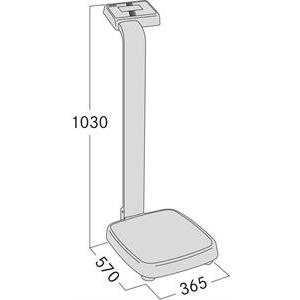 Personal scale Kern MPE 250kg/0,1kg. Column. Without adapter. Verification class III.
