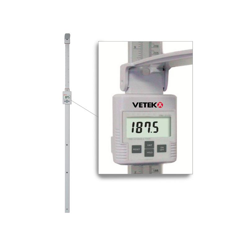 Height rod 120-210cm electronic for wall mount