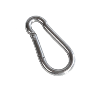 Snap link (stainless steel) with safety catch