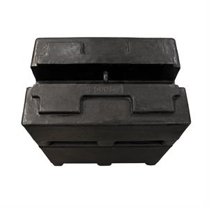 Rectangular cast Iron weight. 200kg with RISE, Zwiebel or CIBE report with tolerance according to M2