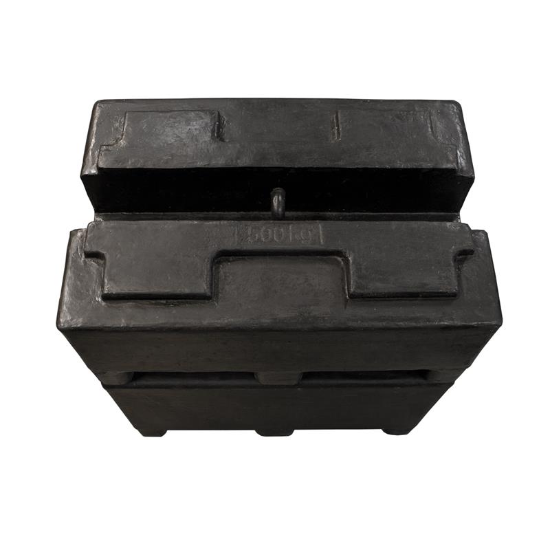 Rectangular cast Iron weight 100kg with RISE, Zwiebel or CIBE report with tolerance according to M2