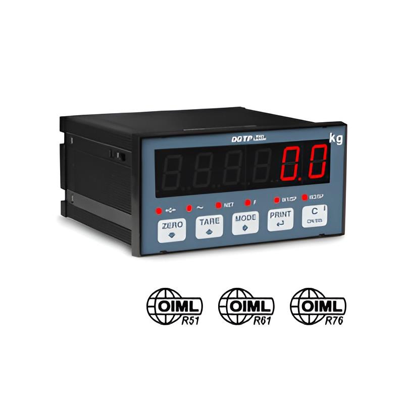 Weighing indicator for panel mounting. 2 alarm. 4-20mA, RS232