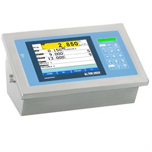 Weighing indicator with color touch screen, 4 channels, stainless, IP68