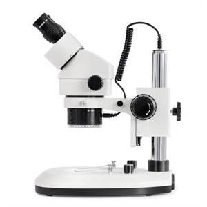 Microscope Kern OZL-46 stereo, binocular, pillar stand. 0,7x/4,5x zoom. Field of view ø 20.0mm.