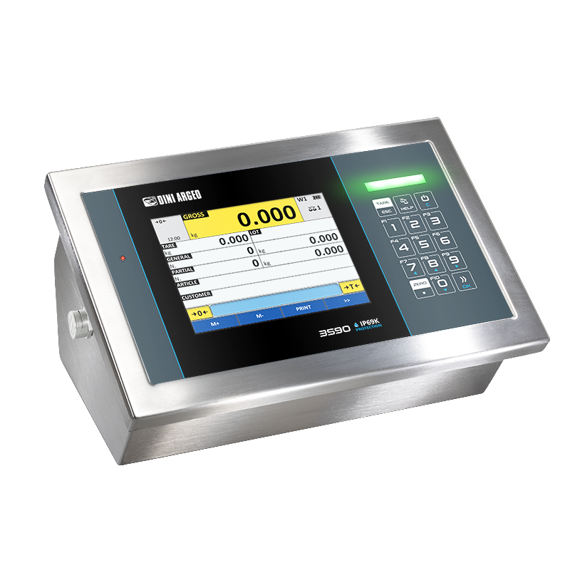 Stainless Weight Indicator 3590EGT HYGIENX with touchscreen, IP68/IP69K, with AF01 program