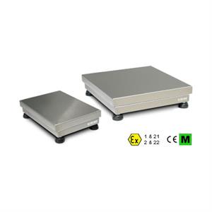Stainless steel weighing platform, IP67, 600x600x132 mm, 300kg/50g