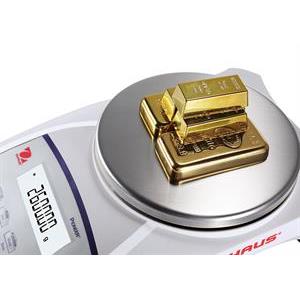 Precision scale for weighing jewelry. Ohaus PJX Gold. 4200g/0,1g. Intern cal, Verified M.